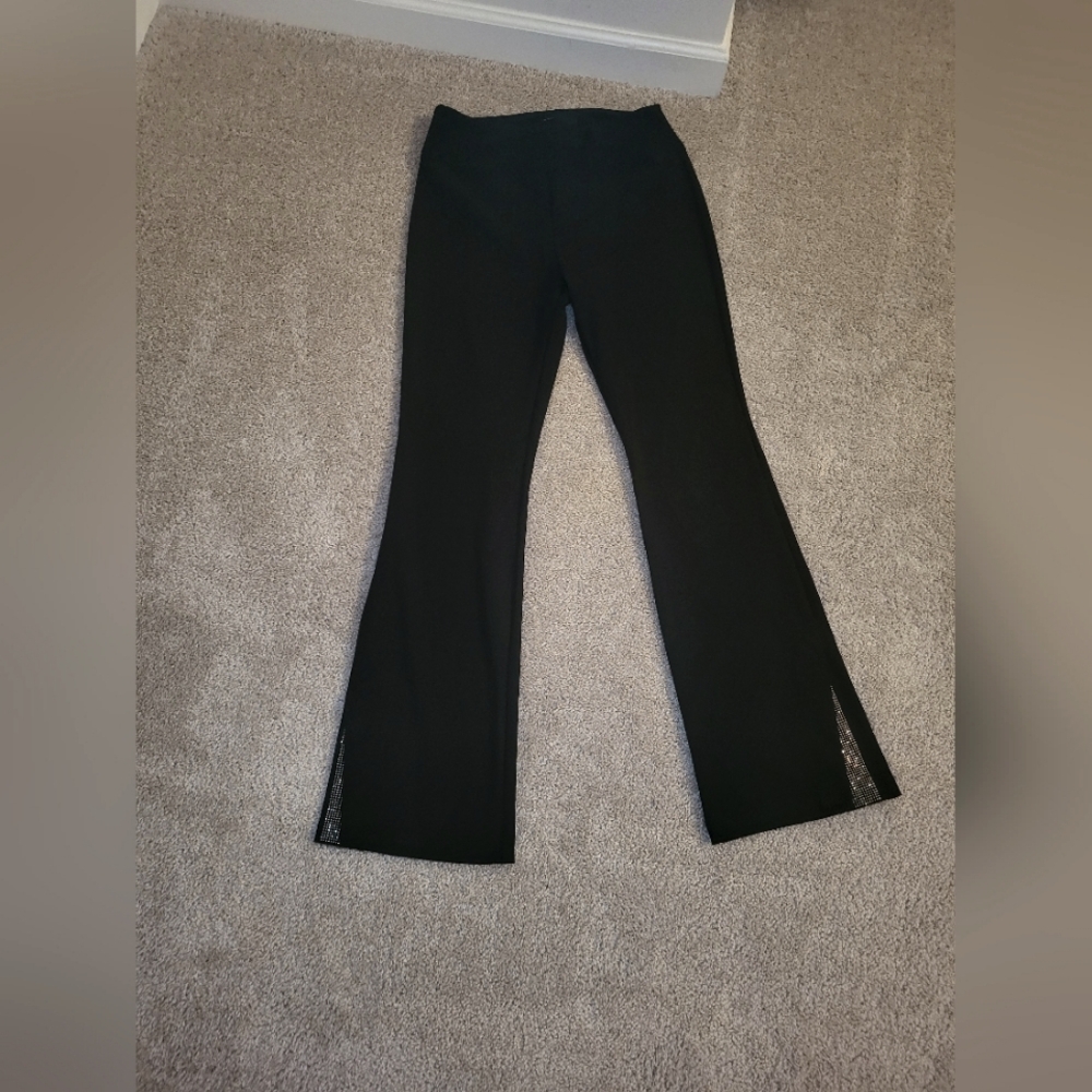 Scuba Embellished Flare Leggings